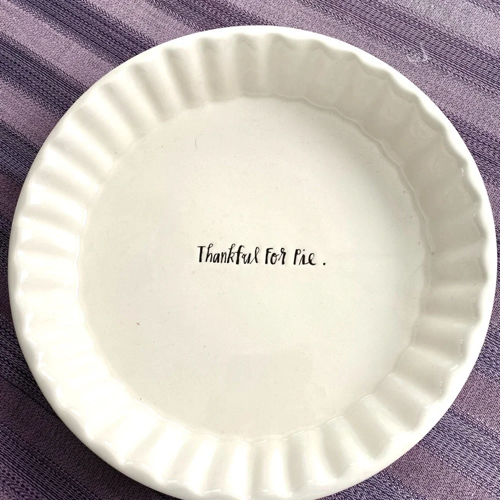 Rae Dunn Artisan Collection By Magenta Round Fluted Pie Plate C
